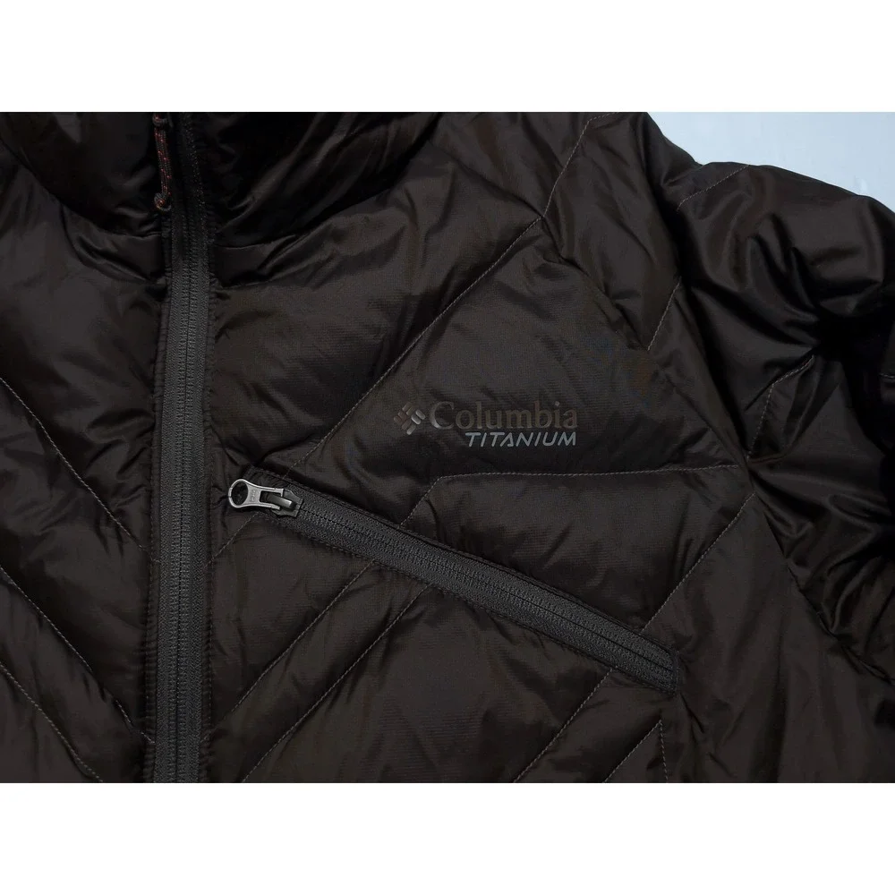 COLUMBIA Titanium First Descent Parka Jacket Ski Snow Down Puffer Interchange XL